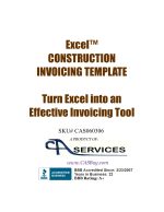 imple and Effective Construction Excel Invoicing Templates for Creating and Issuing Monthly Progress Payments on Construction Projects