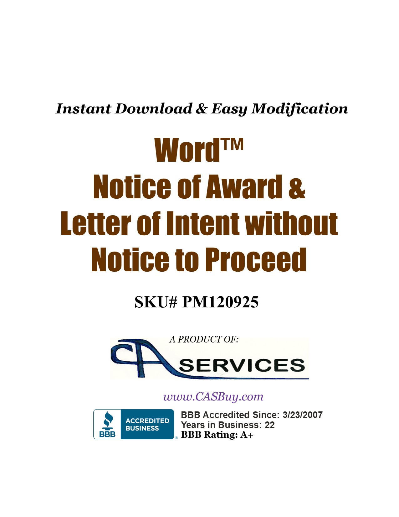 Letter of Intent to Award template. Includes terms, schedule, scope and price to bidder confirming acceptance but not a Release to Proceed.