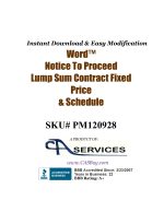 Notice to Proceed confirming completion schedule and requesting written confirmation of schedule by dates instead of days after release.