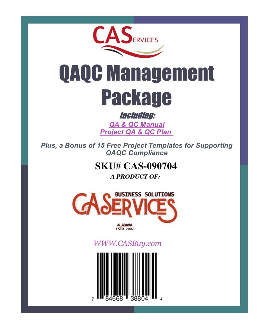 Quality Control and Quality Assurance Manual and Plan Set - casbuy.com